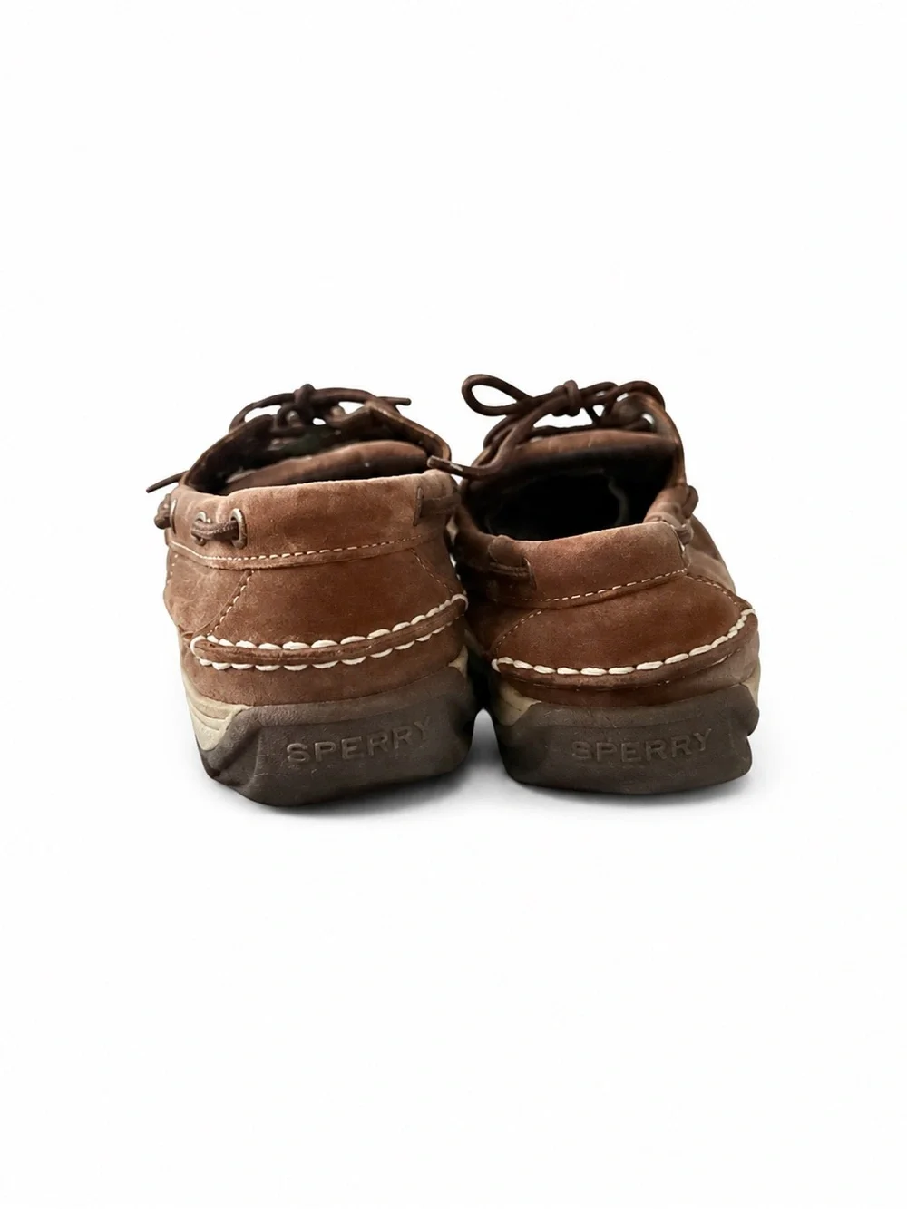 Sperry Top-Sider Intrepid Boys 5.5M Dark Brown Leather Boat Shoes YB25328A